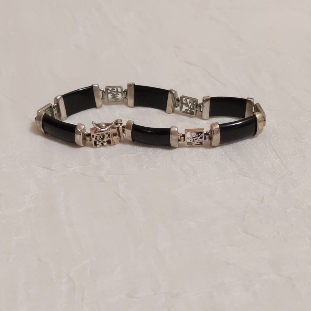 💐 Black and Silver Bracelet